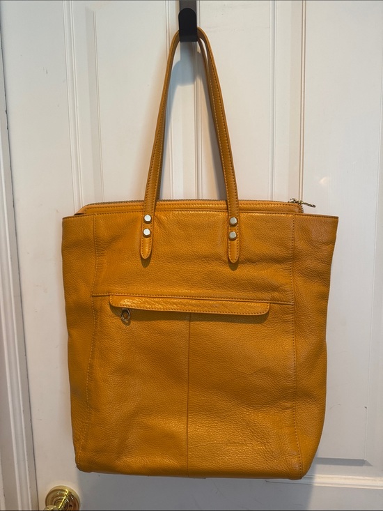 Christopher Kon Handbags - Christopher Kon yellow leather bag with purple lining